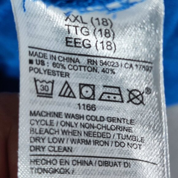 Old Navy Sonic the Hedgehog hoodie boys size XXL (18) blue with graphic design - Picture 6 of 11